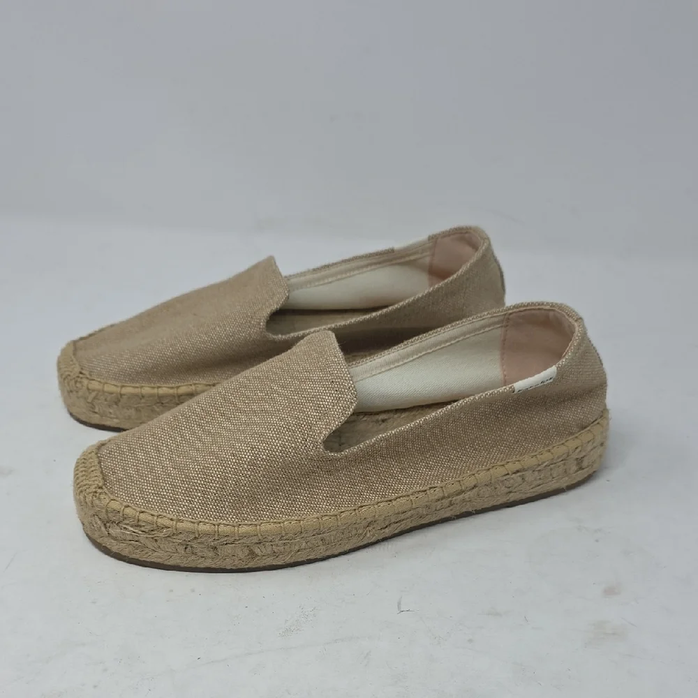Soludos Beige Espadrille Slip-On Women’s Shoes Size 6.5